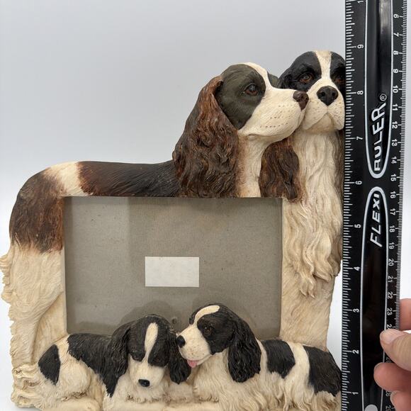 Springer Spaniel 3D Photo Picture Frame Hand Painted 4 X 6 Table Top Dog Family - Picture 4 of 10